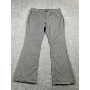 Riders By Lee Womens Size 14 P Mid‎ Rise Boot Cut Beige Jeans Pants